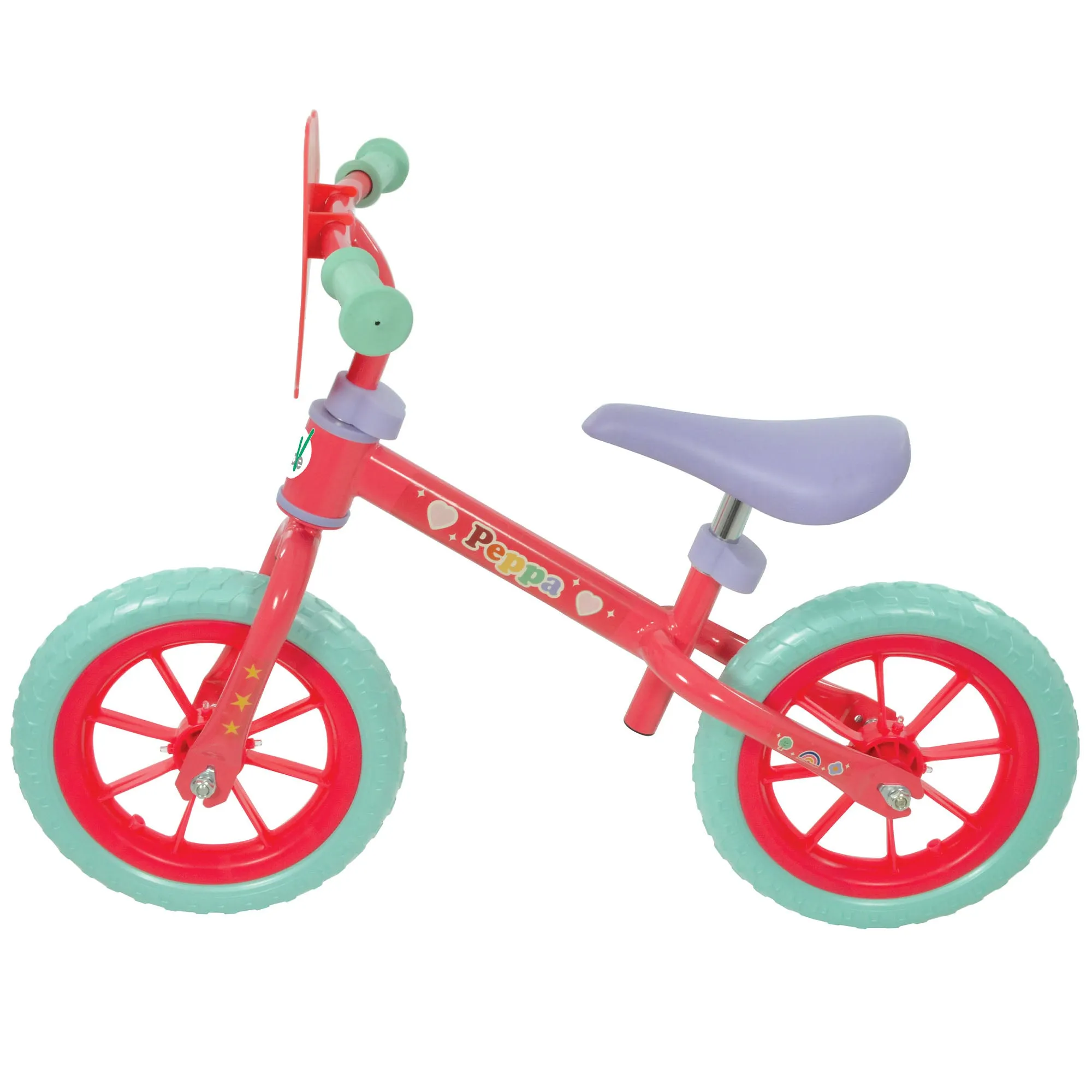 Peppa Pig 12" Balance Bike with Light Up Wheels