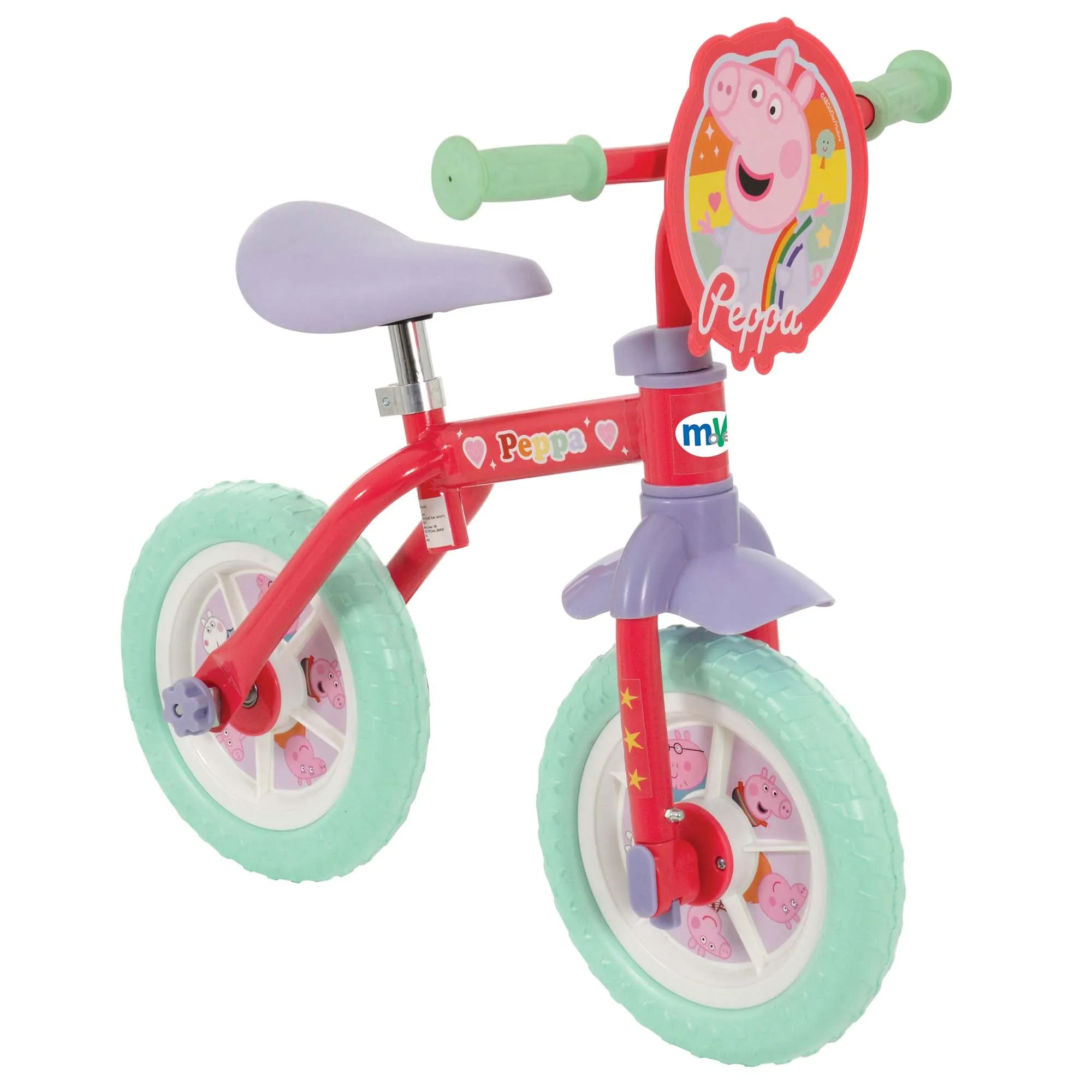 Peppa Pig My First 2-in-1 10" Training Bike
