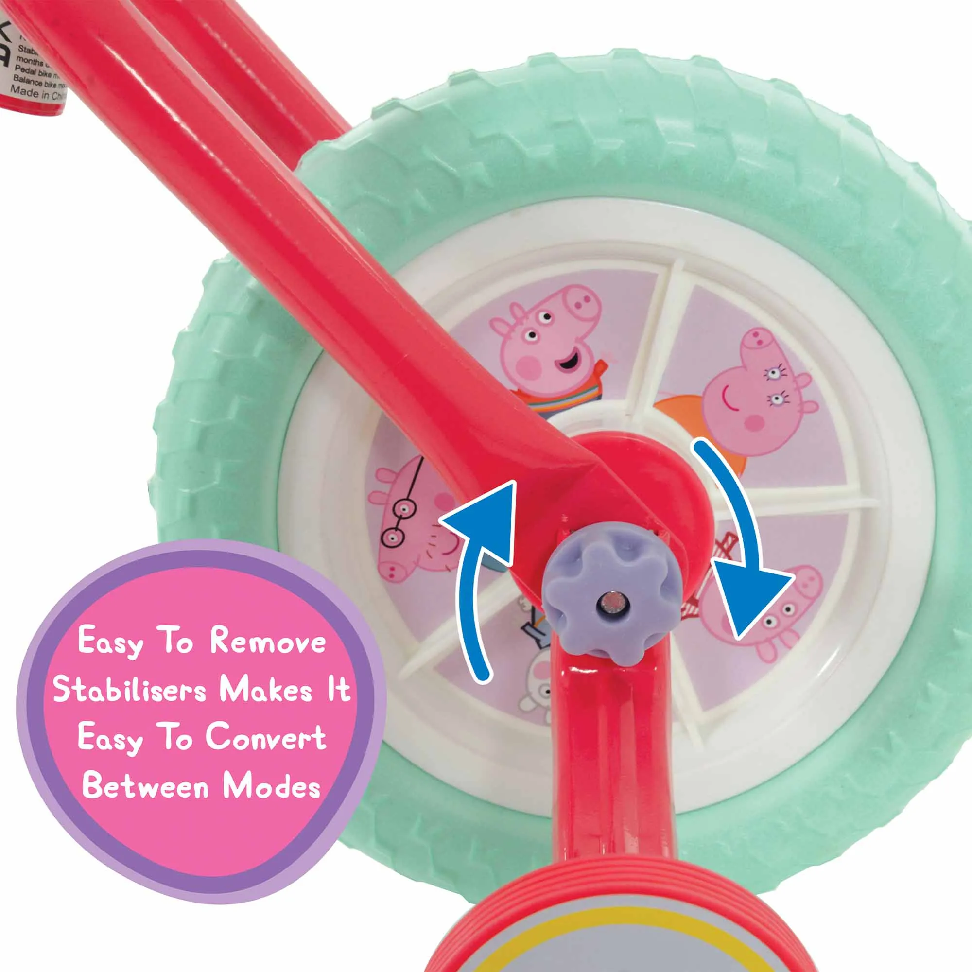 Peppa Pig My First 2-in-1 10" Training Bike