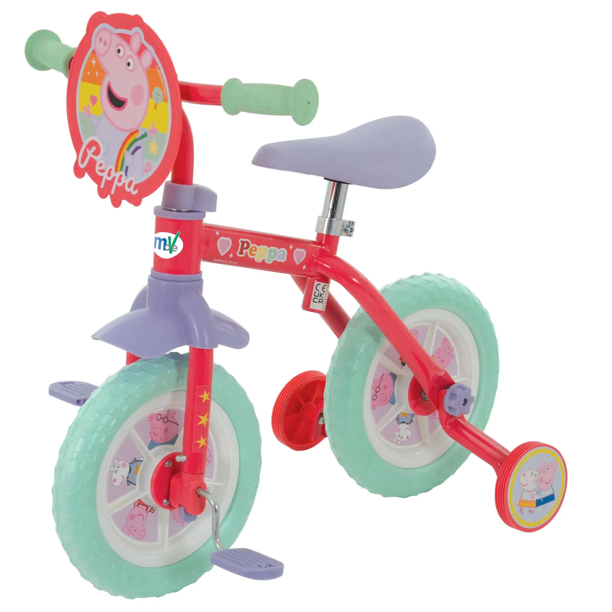 Peppa Pig My First 2-in-1 10" Training Bike
