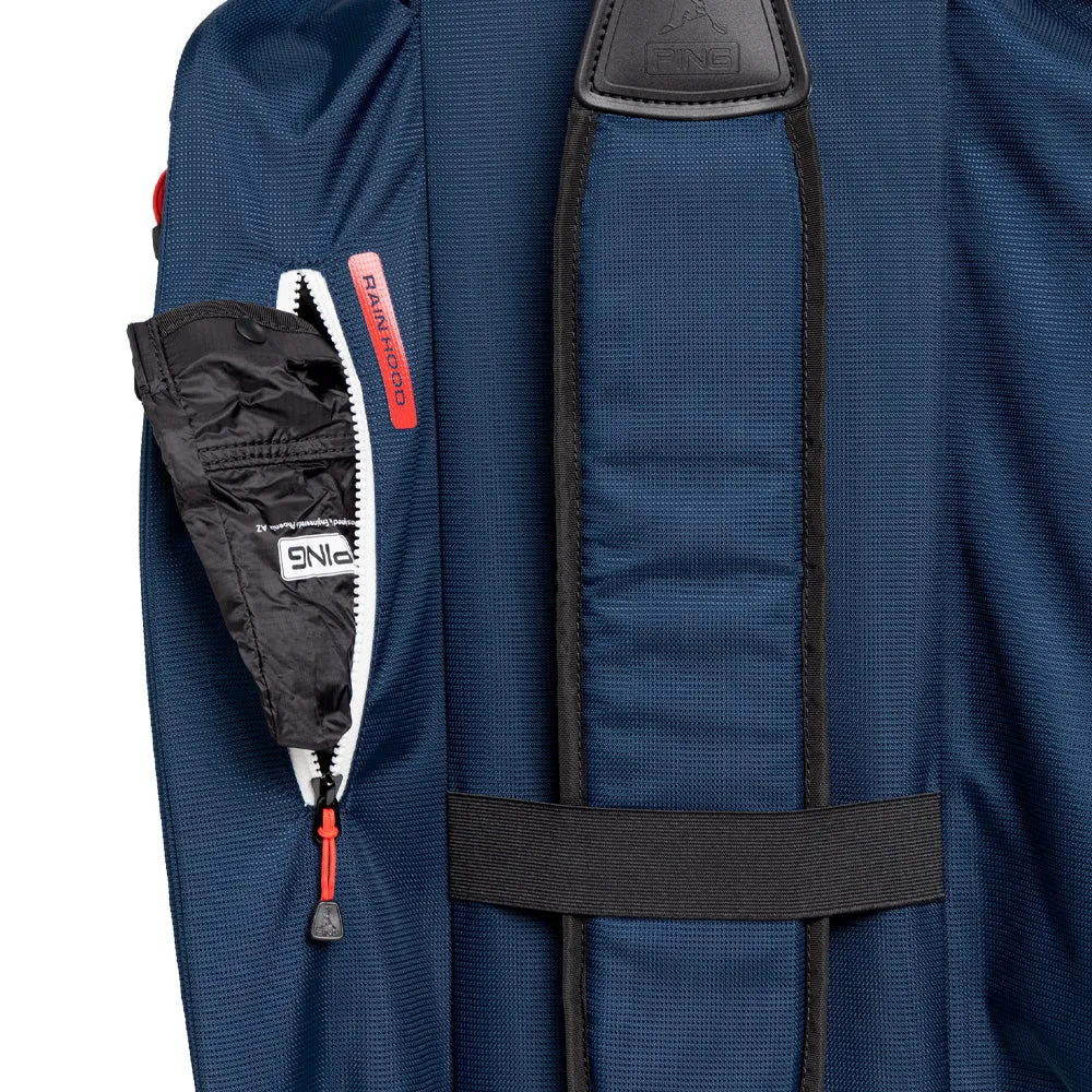 Ping Pioneer 244 Cart Bag - Navy/White/Red