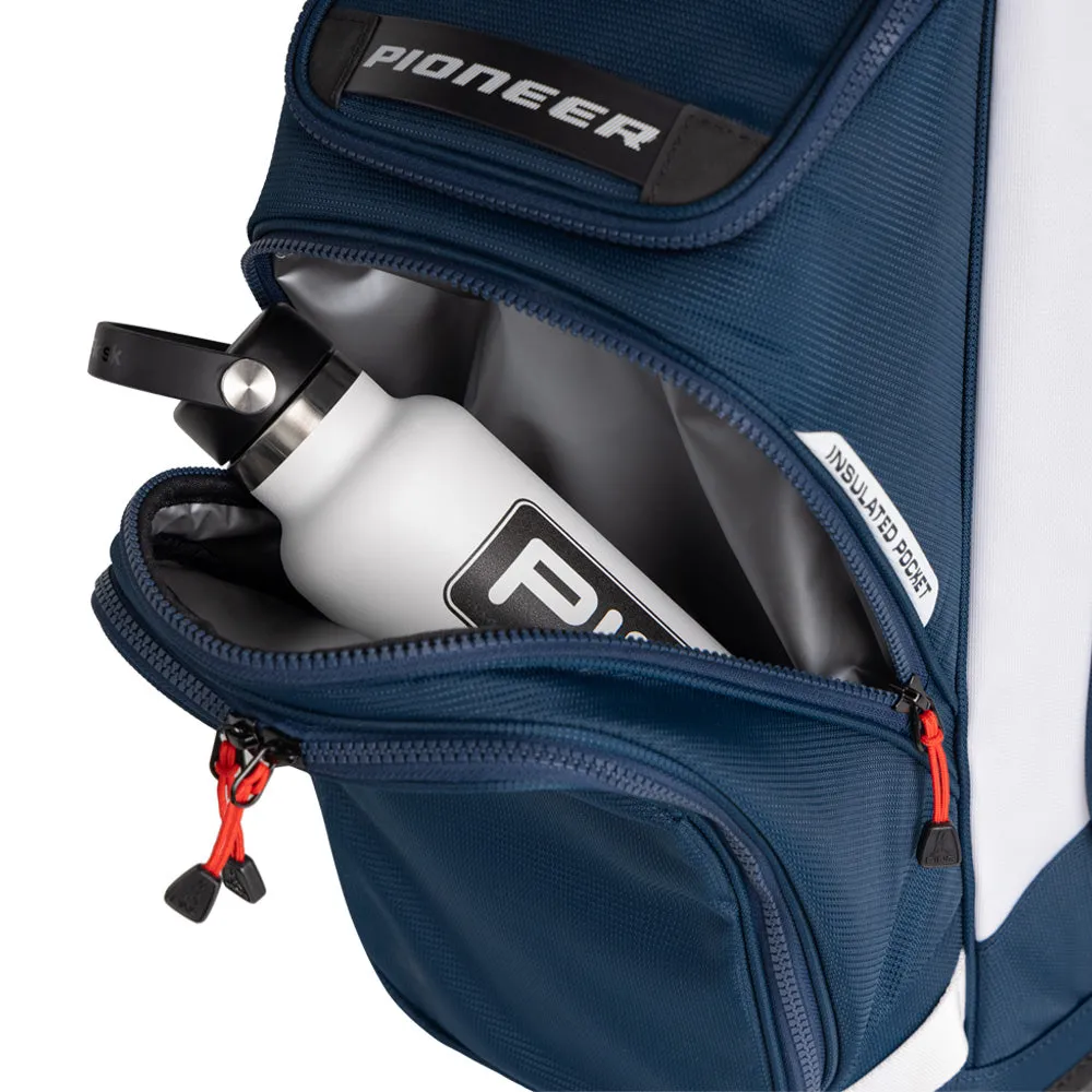 Ping Pioneer 244 Cart Bag - Navy/White/Red