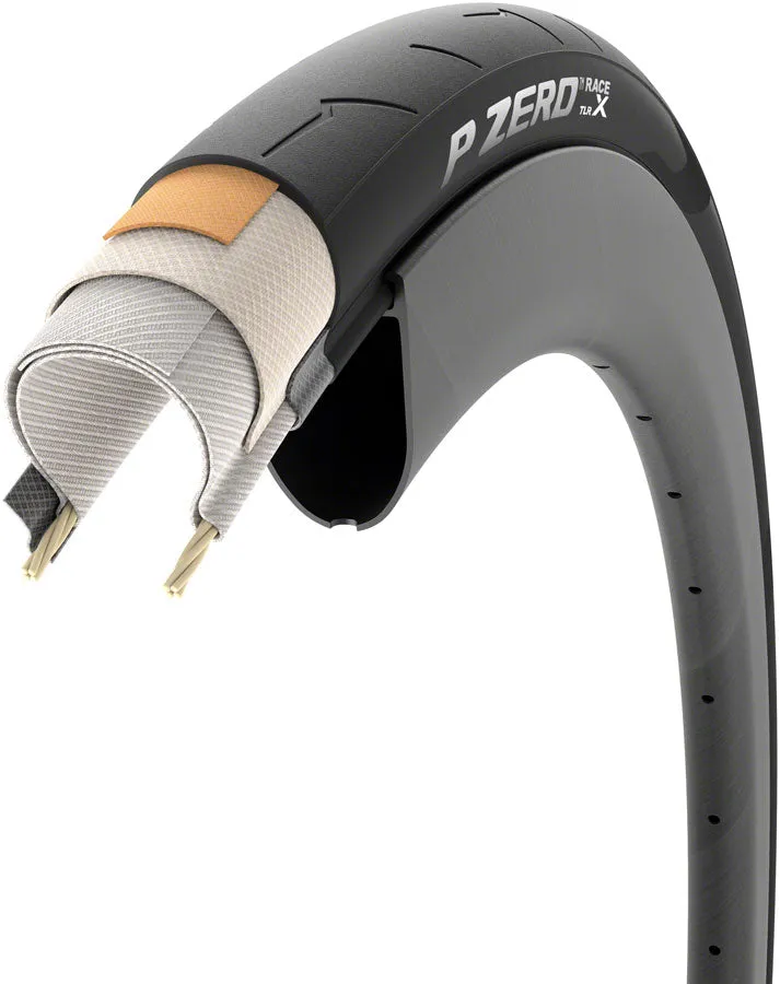 Pirelli P ZERO Race X TLR Tire - 700 x 30 Tubeless Folding BLK TechWall  SmartEvo