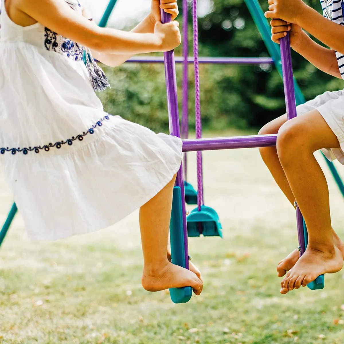 Plum Jupiter Double Swing and Glider Set