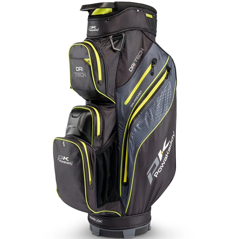 PowaKaddy Dri-TECH Waterproof Cart Bag -  Black/Green