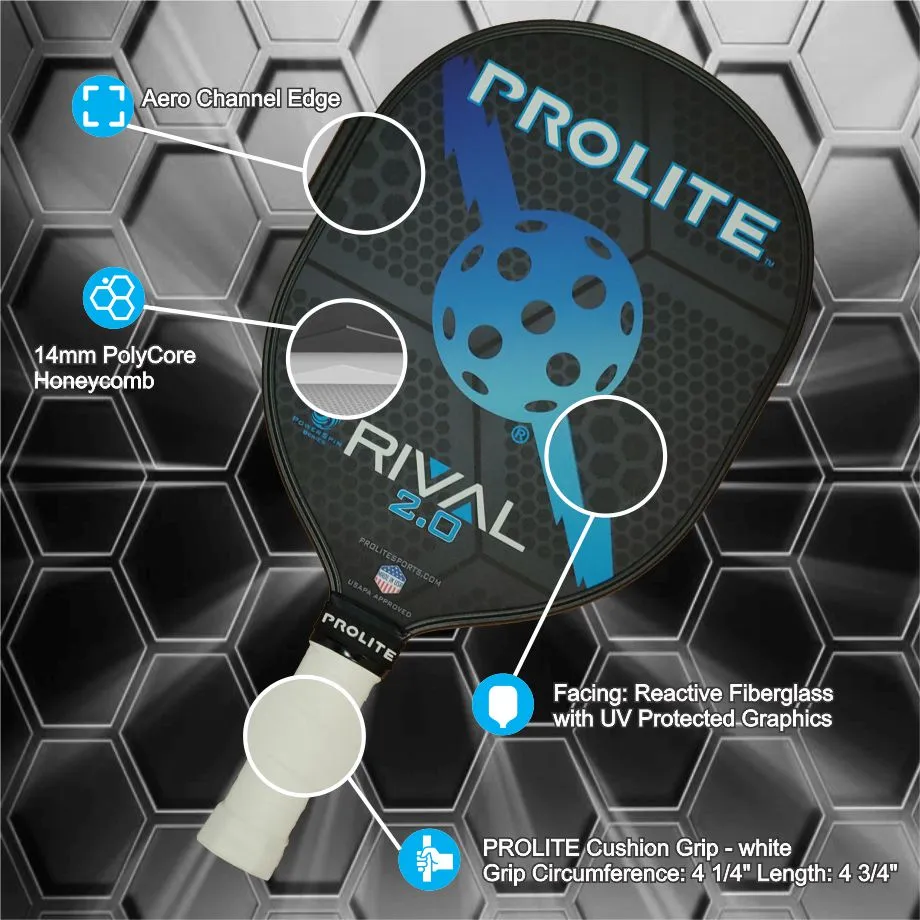 Prolite Rival Powerspin 2.0 Pickleball Paddle