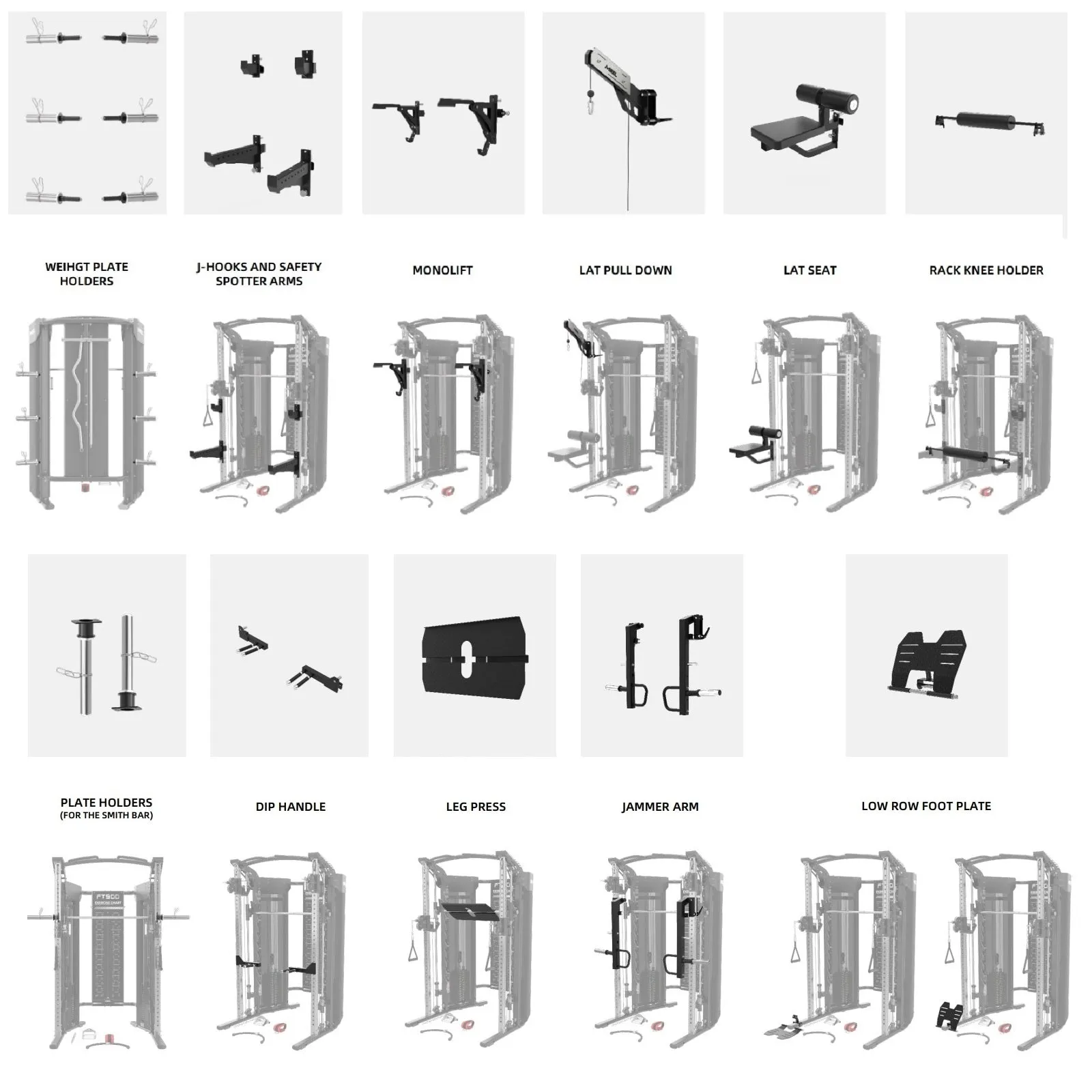 Rapid Motion FT1010 Functional Trainer Smith Machine