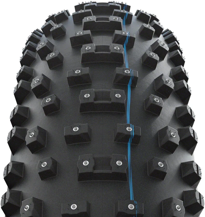 Schwalbe Al Mighty Tire - 26 x 4.8" Tubeless Folding BLK Evolution Line Addix Speed Grip Super Ground E-25 Studded