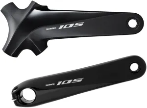 Shimano 105 FC-R7000 Crankset - 160mm 11-Speed W/O Rings 110 BCD Hollowtech Crank Arms Hollowtech II Spindle Interface BLK