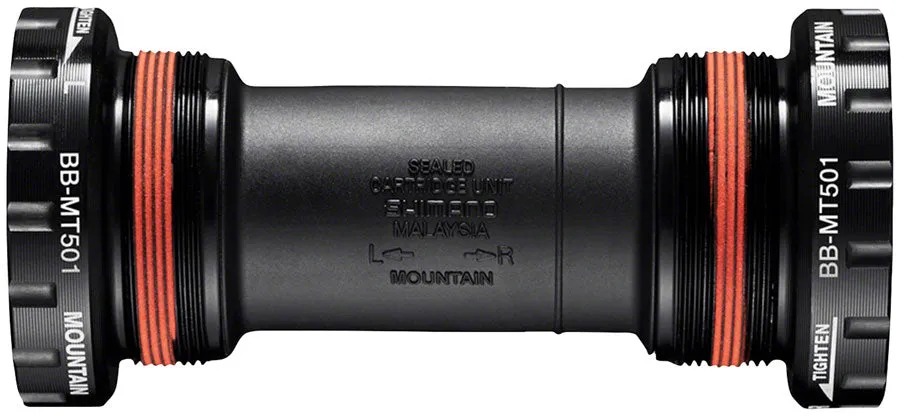 Shimano BB-MT501 English Bottom Bracket - English 68/73mm Fits Hollowtech II Spindle BLK