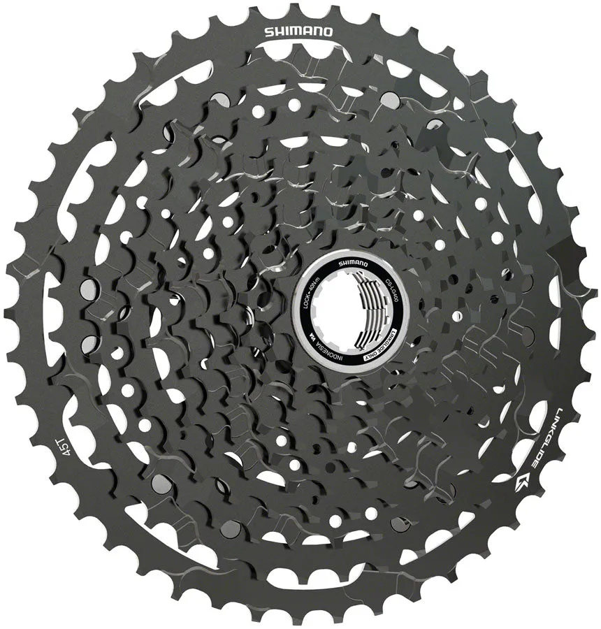 Shimano CUES  CS-LG400-11 Cassette - 11-Speed 11-45t LINKGLIDE Black