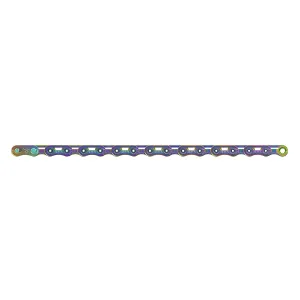 SRAM RED Flattop Chain - 12/13-Speed 126 Links Flattop PowerLock Rainbow E1