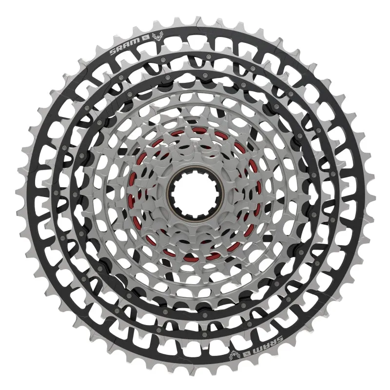 SRAM XX SL Eagle T-Type XS-1299 Cassette - 12-Speed 10-52t For XD Driver Silver/BLK