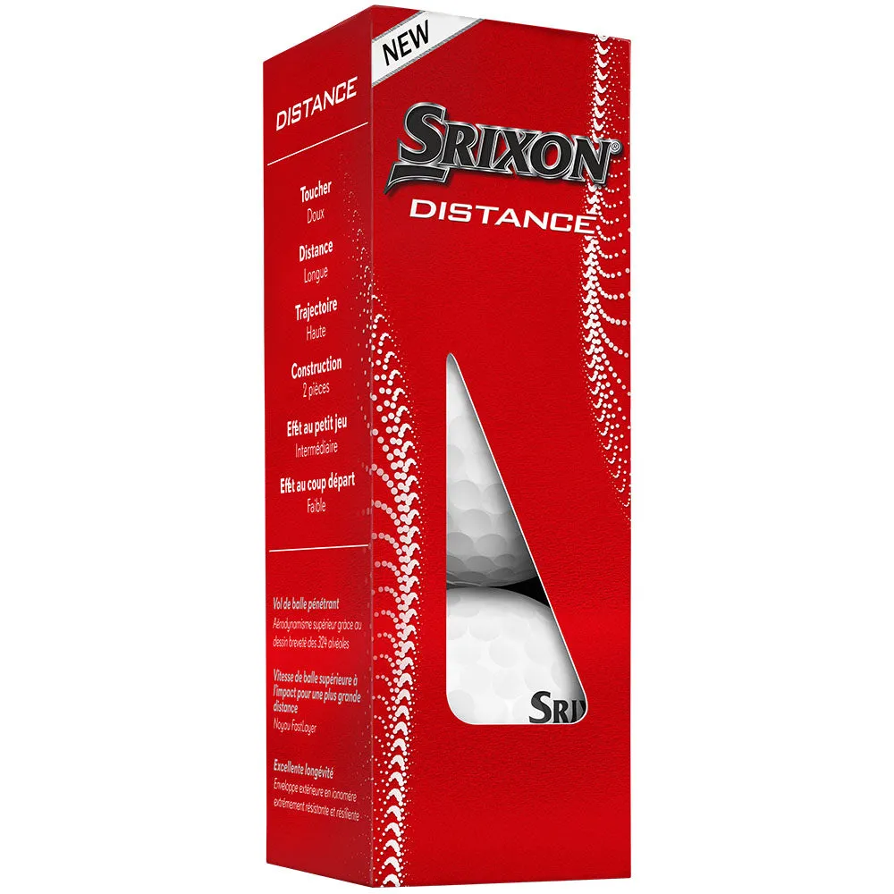 Srixon Distance Golf Balls - White - 12 Pack