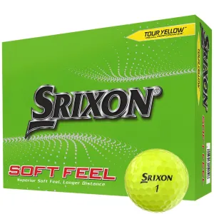 Srixon Soft Feel Golf Balls - Yellow - 12 Pack