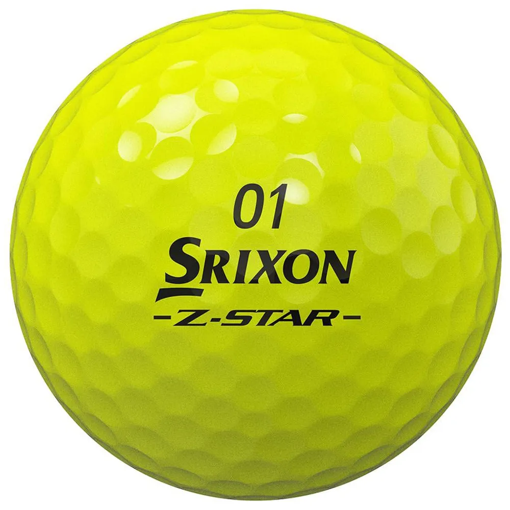 Srixon Z-Star Divide Golf Balls - White/Yellow - 12 Pack