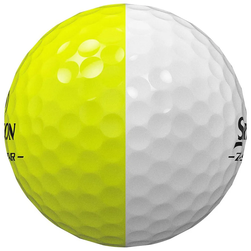 Srixon Z-Star Divide Golf Balls - White/Yellow - 12 Pack