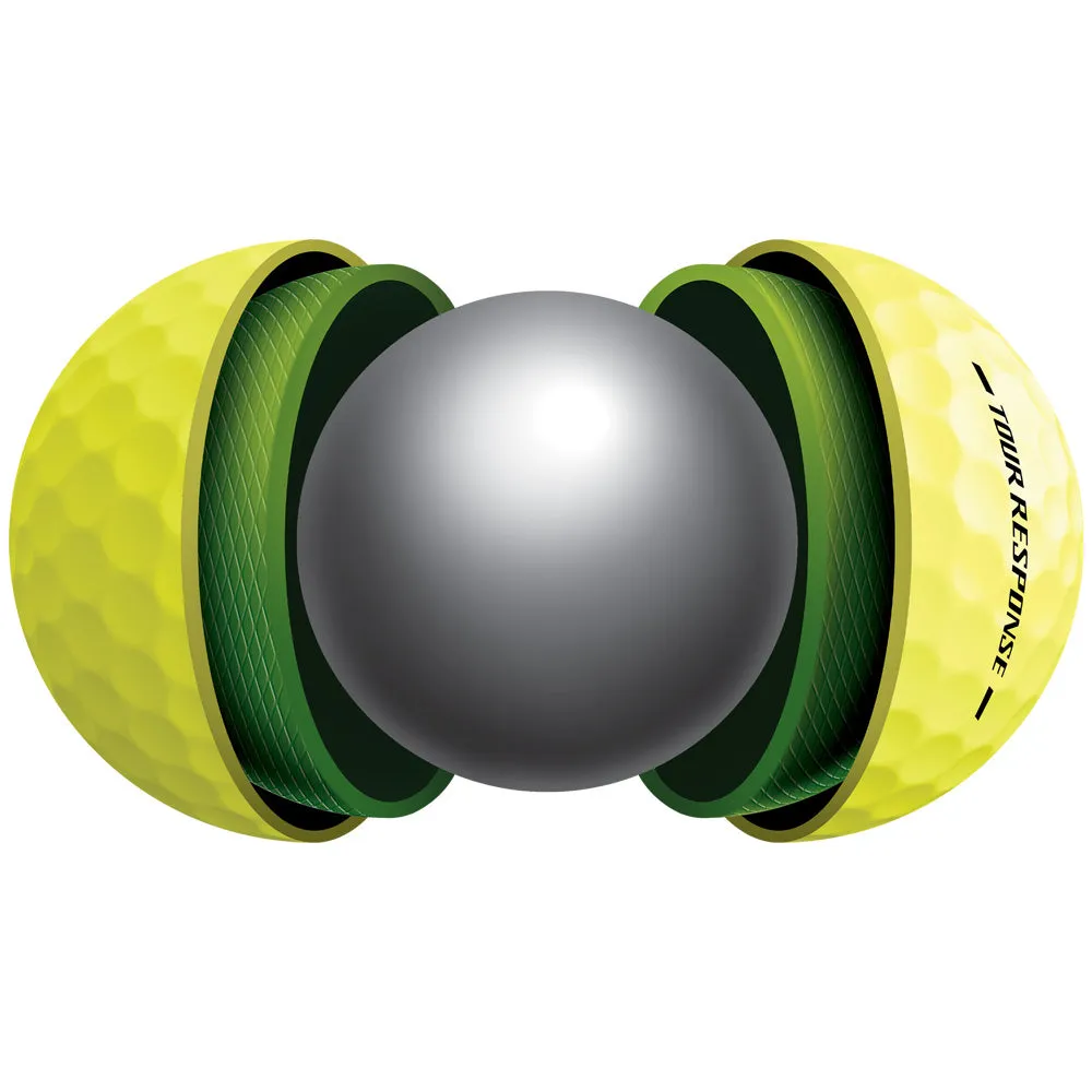 TaylorMade Tour Response Balls - Yellow - 12 Pack