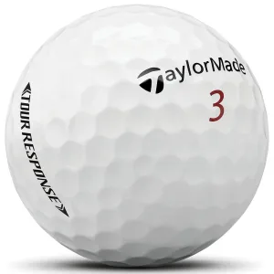 TaylorMade Tour Response Golf Balls - White - 3-Ball Sleeve
