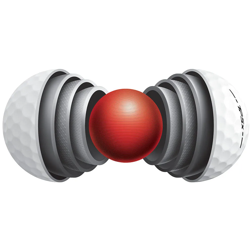 TaylorMade TP5x Golf Balls - White - 12 Pack Personalised Text