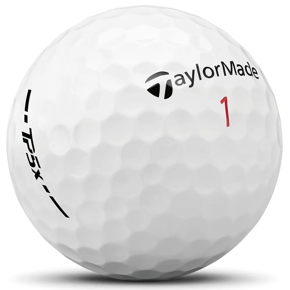 TaylorMade TP5x Golf Balls - White - 12 Pack Personalised Text