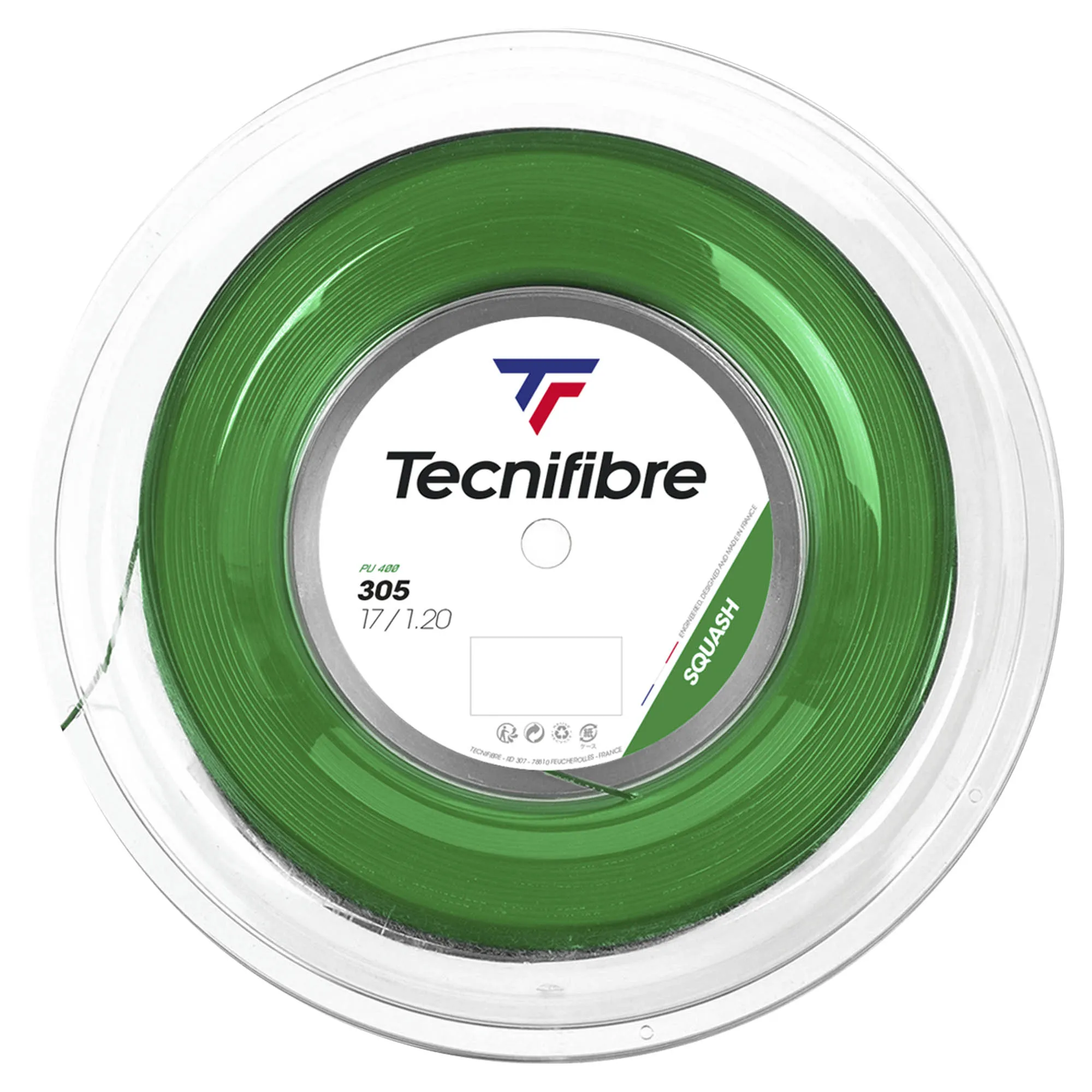 Tecnifibre 305 Premium Green Squash String - 200m Reel