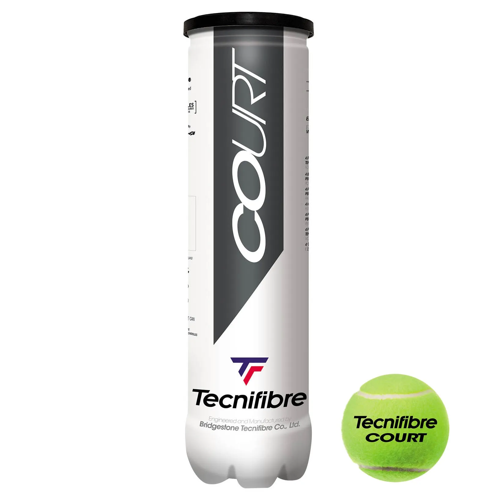 Tecnifibre Court Tennis Balls - 12 Dozen
