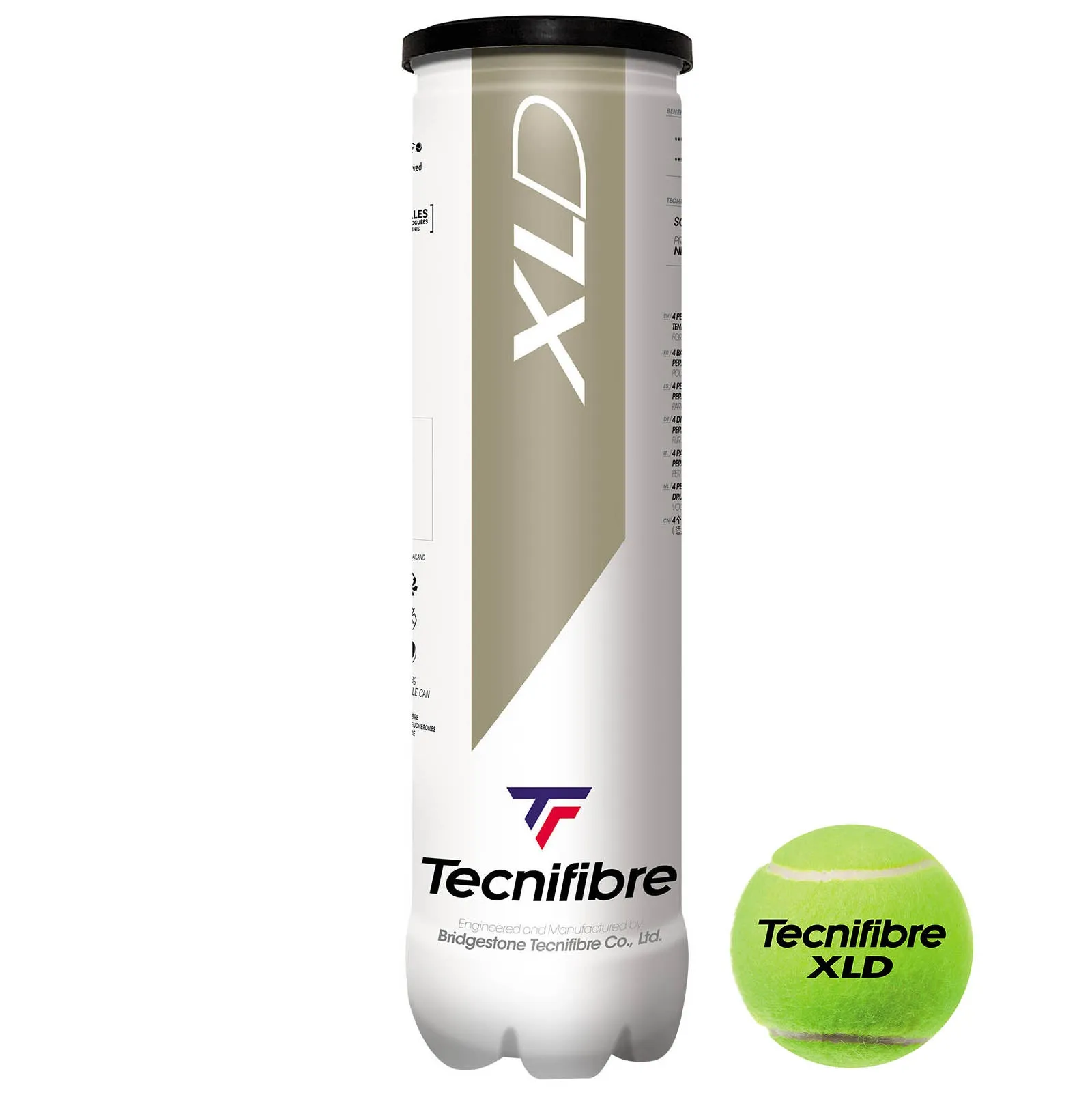 Tecnifibre XLD Tennis Balls - 12 Dozen