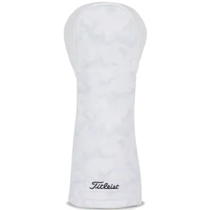Titleist 3 Panel Leather Fairway Wood Headcover - White/Camo