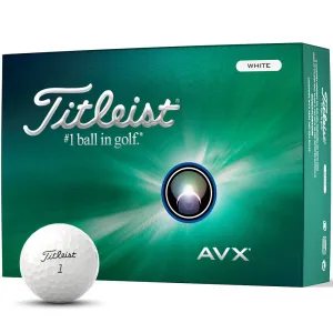 Titleist AVX Golf Balls - White - 12 Pack