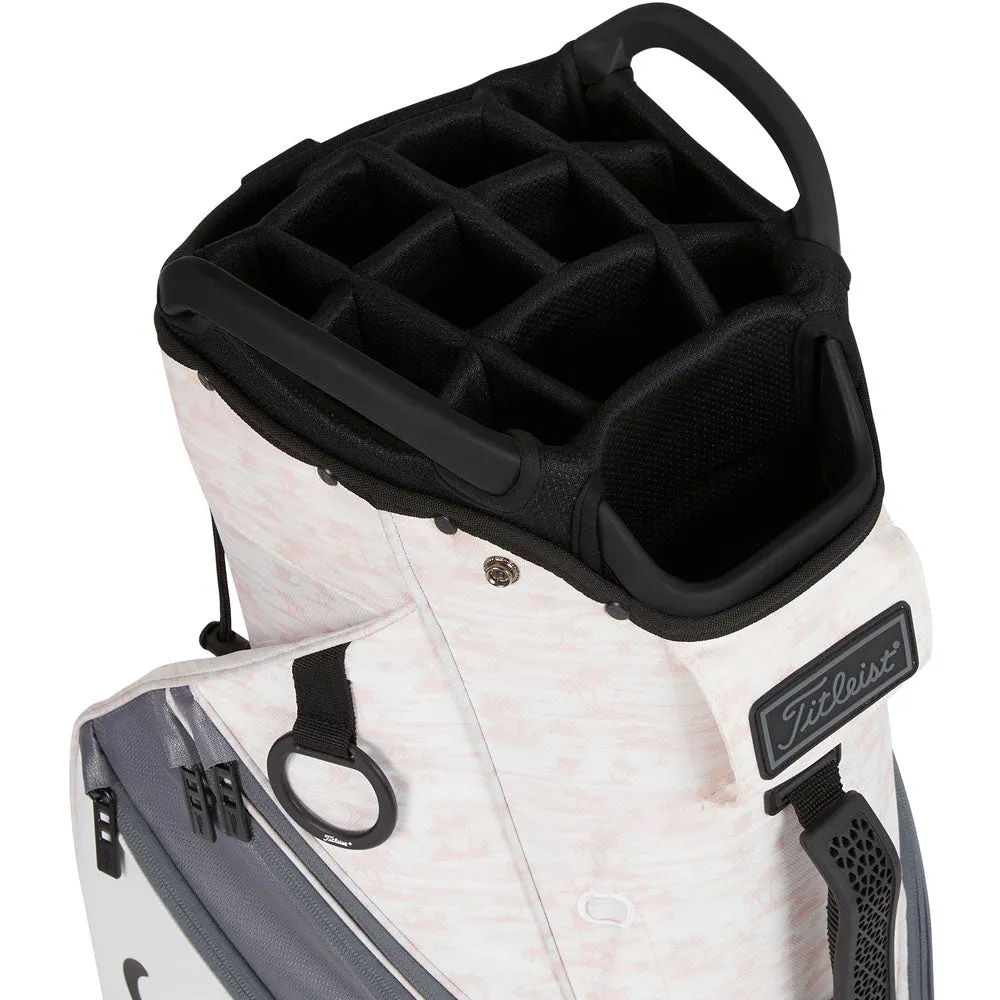 Titleist Cart 14 Lightweight Cart Bag - Pink/Charcoal/White