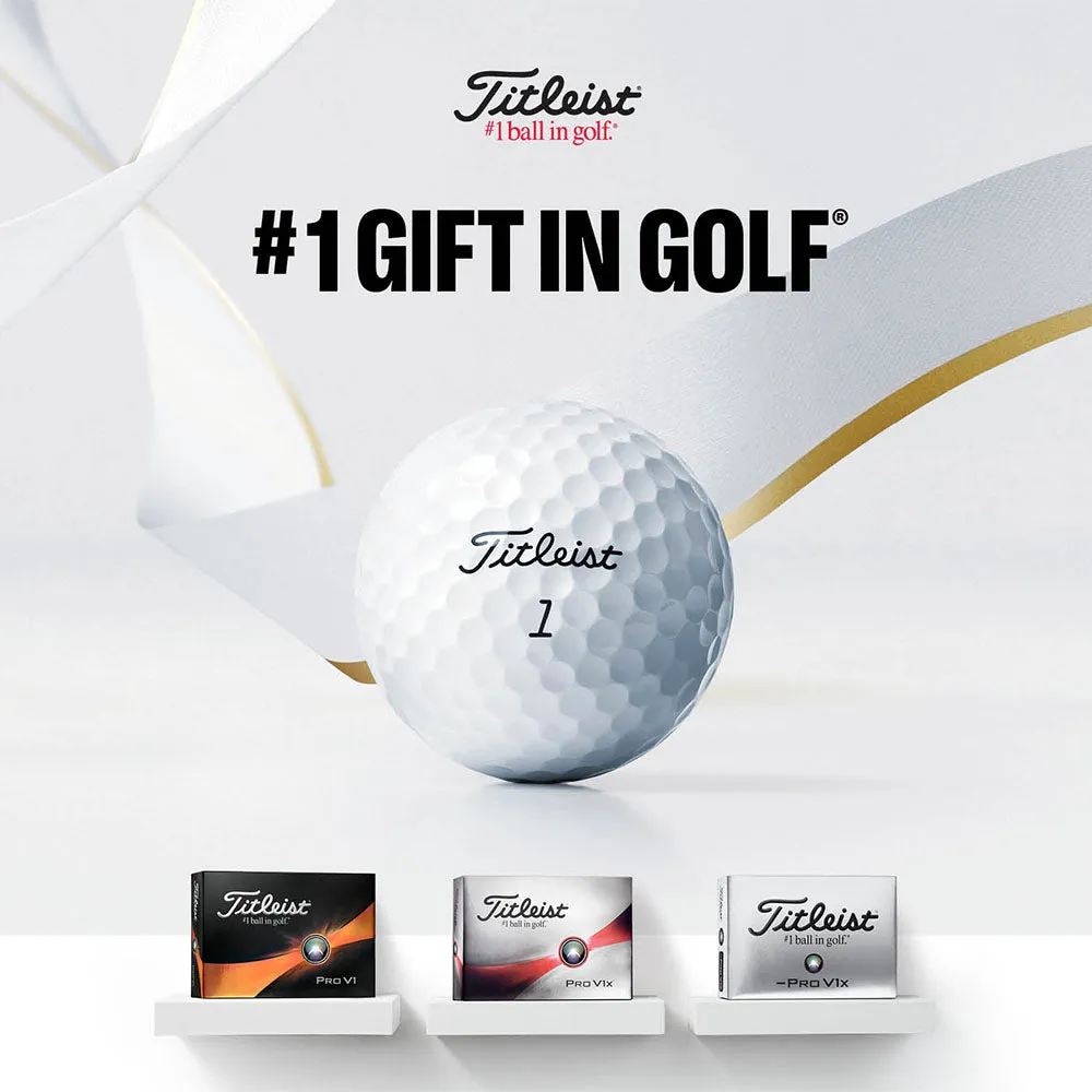 Titleist Pro V1x Left Dash Golf Balls - White - 12 Pack