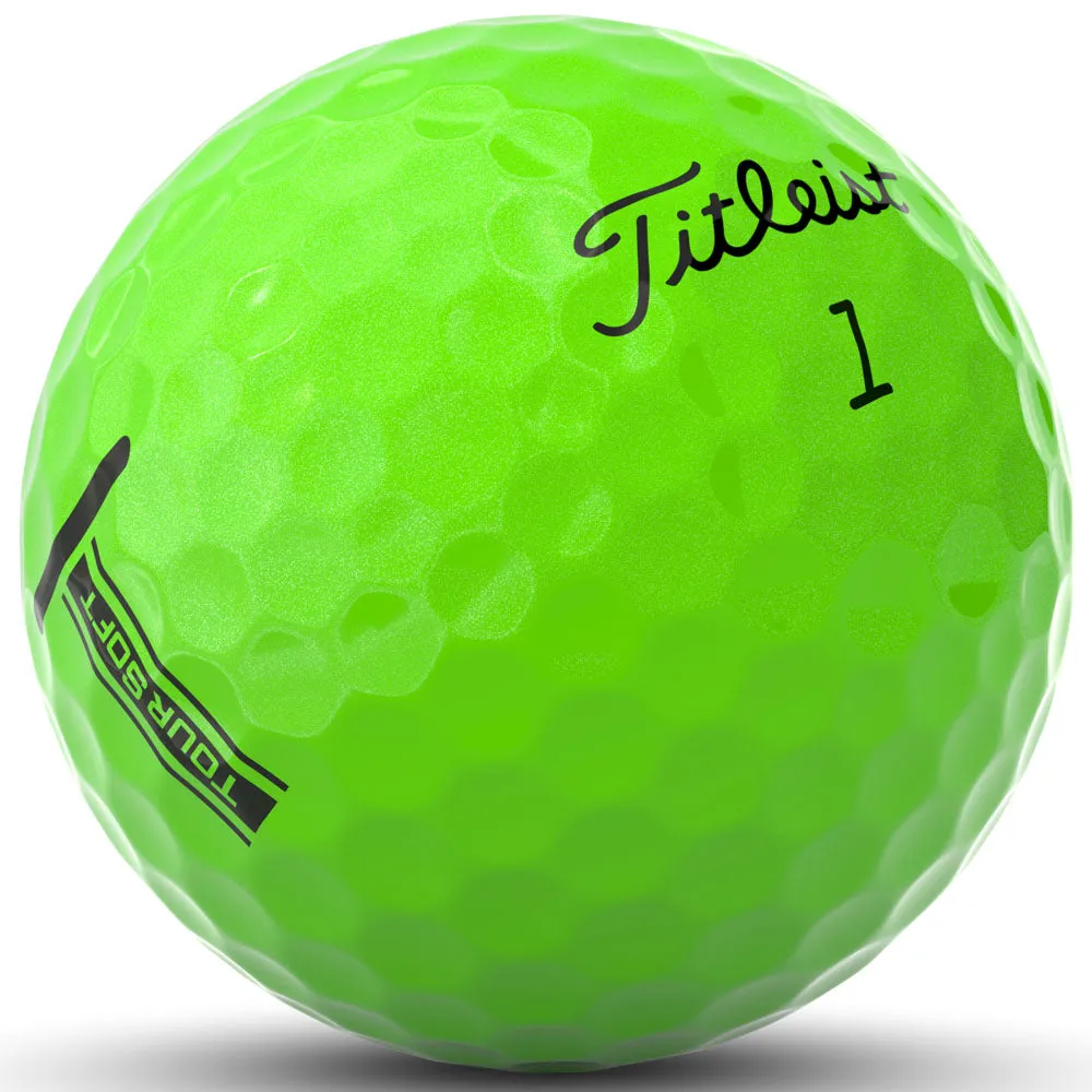 Titleist Tour Soft Golf Balls - Green - Double Dozen