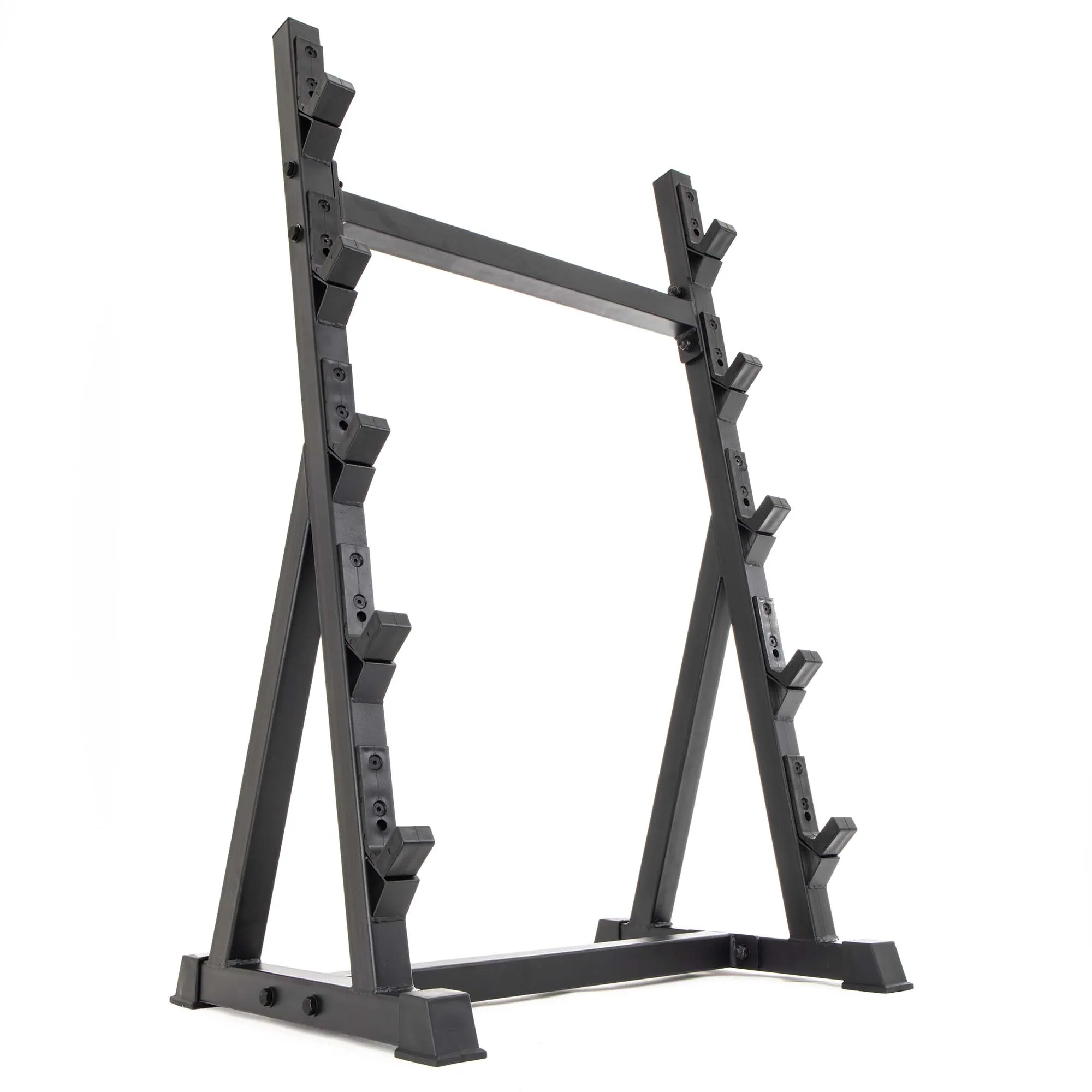 UBX Boxing   Strength Fixed Barbell Set & Rack - Rubber Hex Smai