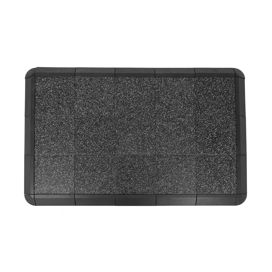 Weight Lifting Platform - Acoustic Rubber White Fleck 50mm Smai