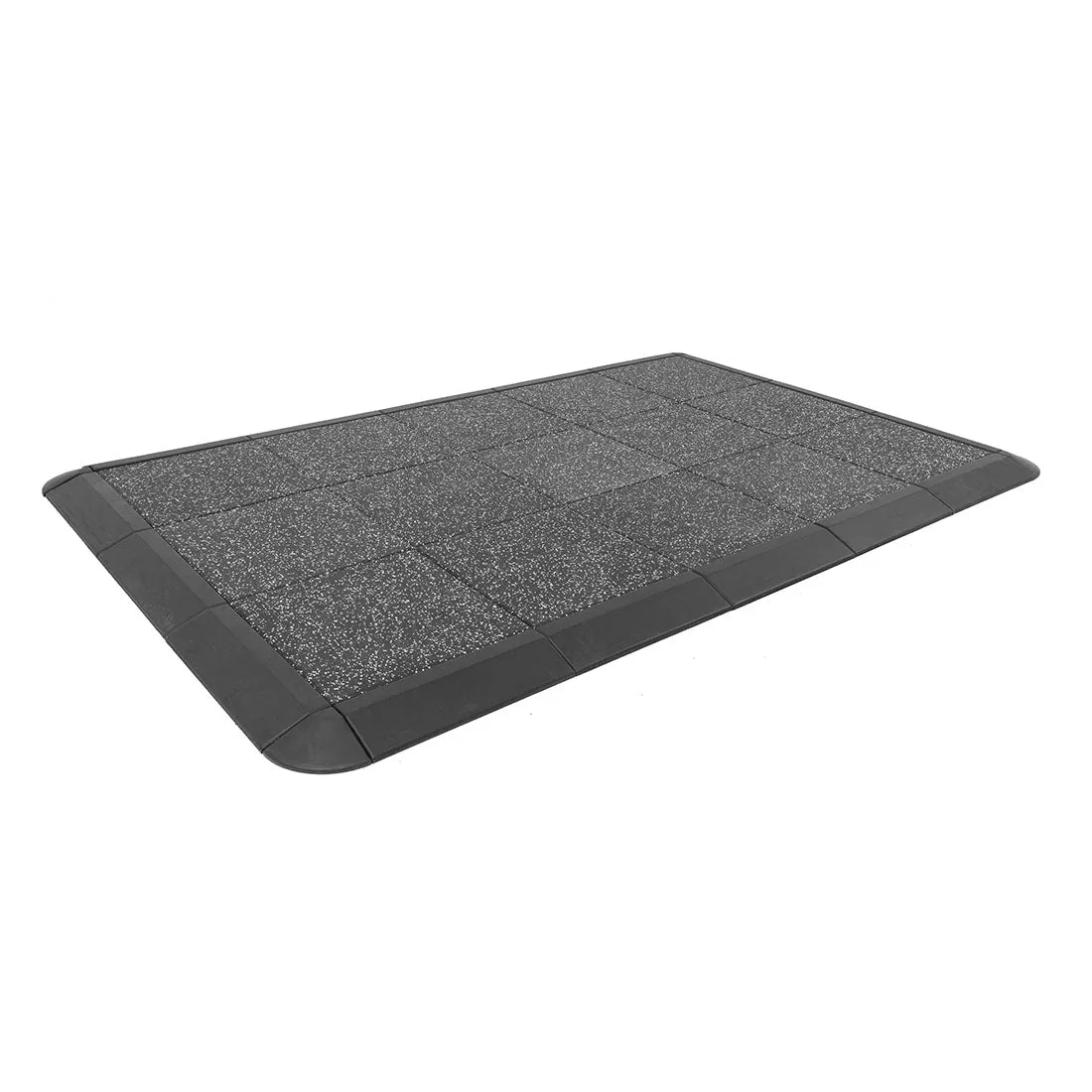 Weight Lifting Platform - Acoustic Rubber White Fleck 50mm Smai