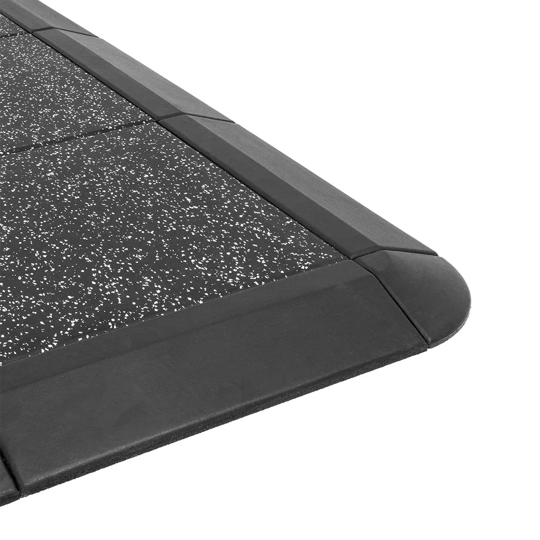 Weight Lifting Platform - Acoustic Rubber White Fleck 50mm Smai