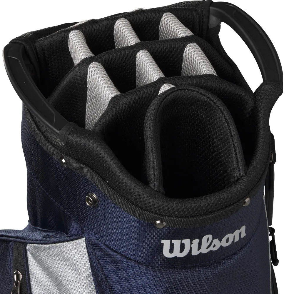 Wilson Feather Cart Bag - Navy/Silver