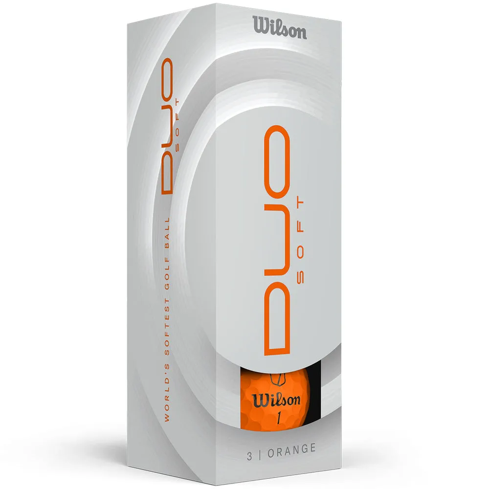 Wilson Staff Duo Soft Golf Balls - Orange - 12 Pack