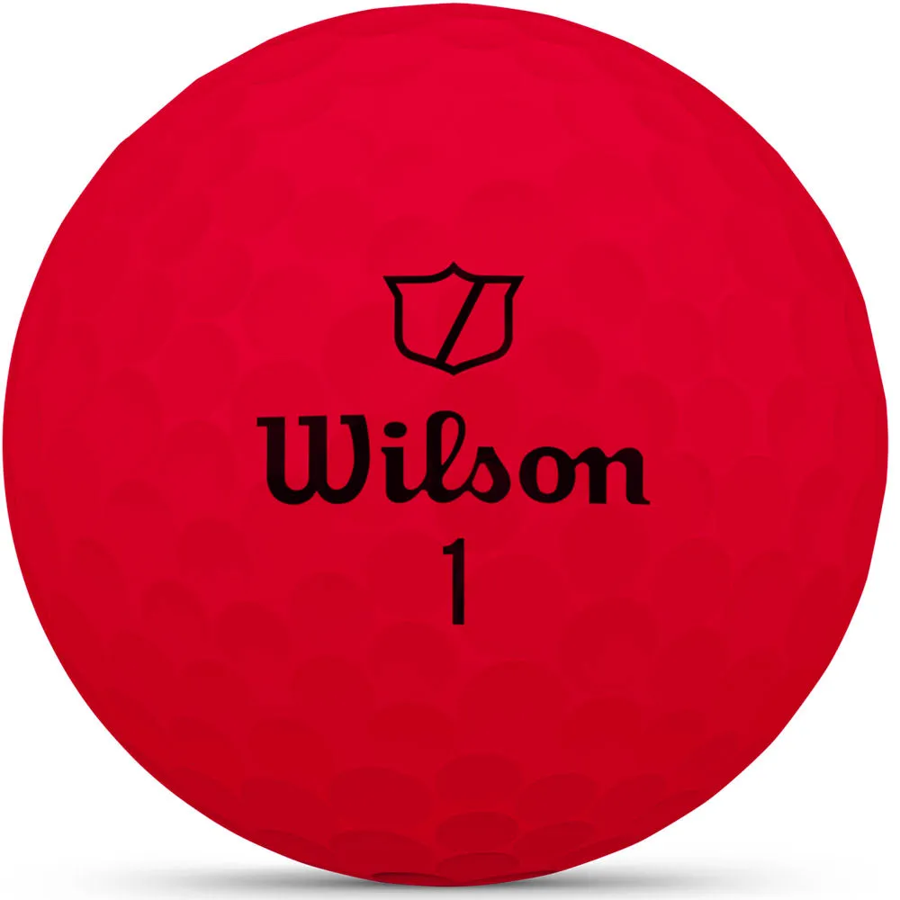 Wilson Staff Duo Soft Golf Balls - Red - 12 Pack