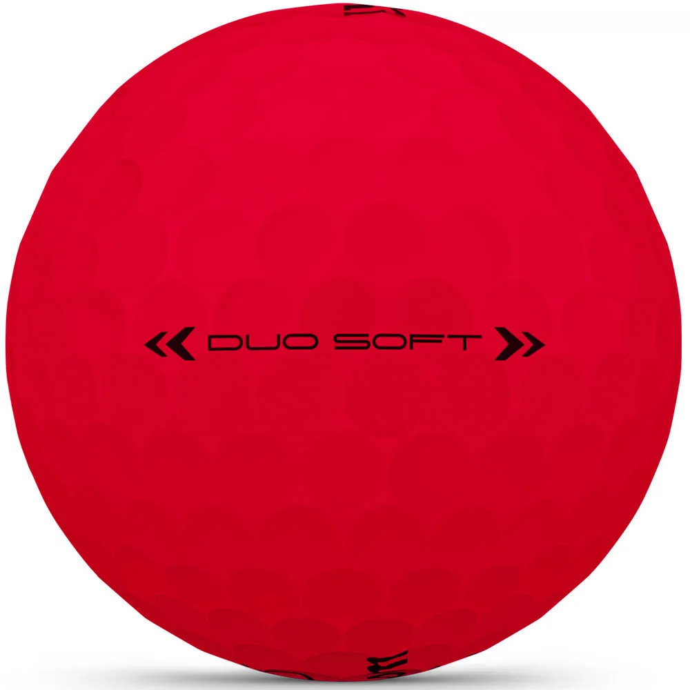 Wilson Staff Duo Soft Golf Balls - Red - 12 Pack