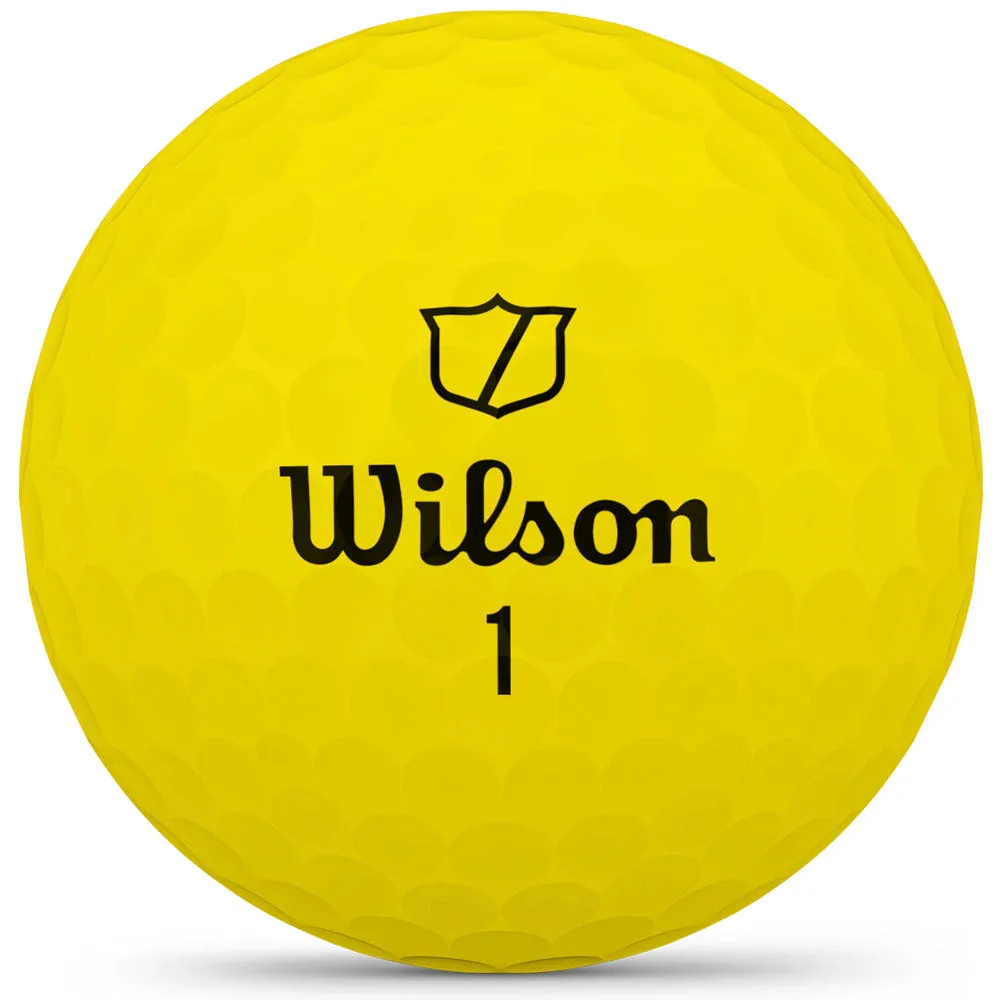 Wilson Triad Golf Balls - Yellow - 12 Pack